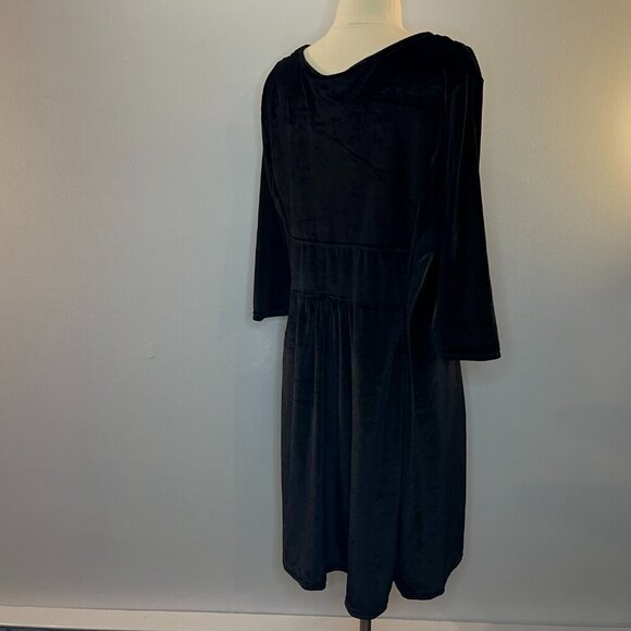 Completely Me by Liz Lange Women's Black Velour Dress - Size PXL - NWT - Picture 3 of 4